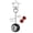 Red, variant on 8 Ball Keychain,Creative Cherry Keychain with Stars,with Keyring Holder,for Handbags,Purse,Backpack