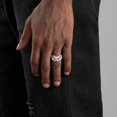 thumbnail image 3 of Men Moissanite Rings 925 Sterling Silver Owl Moissanite Diamond Ring D Color VVS1 Clarity Animal Statement Rings Size 6-10, 3 of 7
