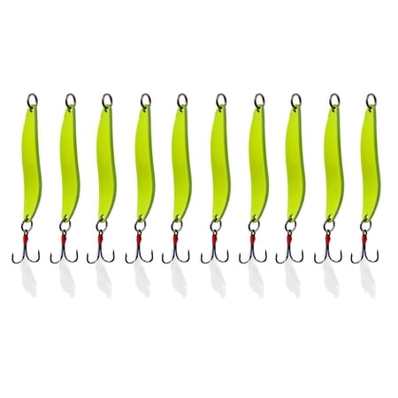10Pcs Leaf Shaped Luminous Sequins Hooks 5//13g 5g