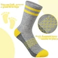 thumbnail image 4 of EALLCO Kids Crew Socks Cushioned Athletic Soft Socks Comfortable Unisex 6 Pairs L Size, 4 of 6