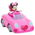 thumbnail image 3 of Disney Junior Mickey Mouse Funhouse Transforming Vehicle, Minnie Mouse, Pink Toy Car, Preschool, Officially Licensed Kids Toys for Ages 3 Up, Gifts and Presents, 3 of 8