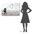 thumbnail image 4 of Global Gallery's 'Love Bubbles' by Masterfunk Collective Stretched Canvas Wall Art, 4 of 4