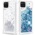 thumbnail image 7 of for Samsung Galaxy A14 Case, Shockproof Clear TPU Liquid Glitter Case for Galaxy A14 Case with 2 Screen Protectors, Bling Purple Glitters Case for Samsung A14 Case for Women, 7 of 7