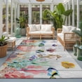 thumbnail image 2 of Large Area Rugs 5'x8', Seahorse Coastal Carpet Runner Indoor Outdoor Rugs Home Decor Aesthetic, Nautical Ocean Summer Beach Coral Wooden Non Slip Mats Washable Accent Rug for Living Room Bedroom, 2 of 8