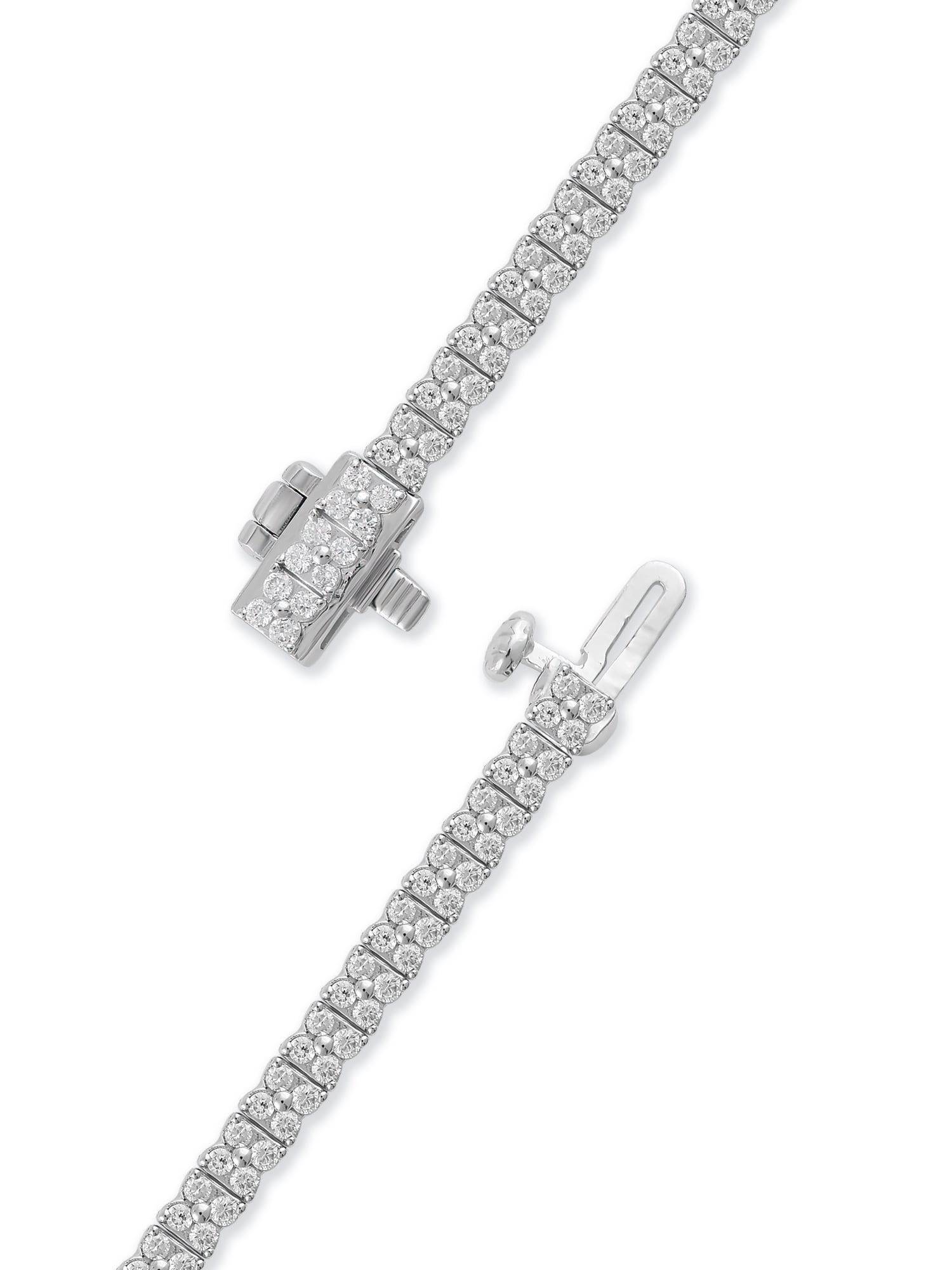Brilliance Fine Jewelry 2 Carat T.W. Lab Grown Diamond Women Tennis Bracelet in 925 Sterling Silver