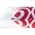 thumbnail image 4 of TreeWool (Pack of 2) Ogee Ikat Accent Decorative Cotton Throw Pillow Covers (16 x 16 Inches, Red), 4 of 6