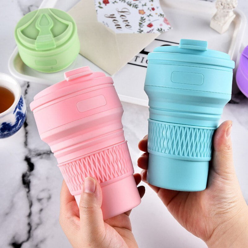 350 ml Portable Water bottle Collapsible Cup Hot Travel Foldable Coffee