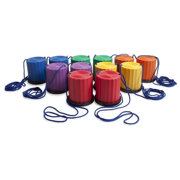 Champion Sports Platform Kid Stilts: Classic Kids Party, Birthday, and Picnic Game Set (PPSSET)