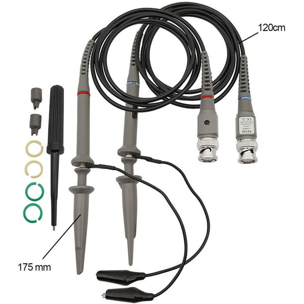 Kit de cables de prueba Minigrabber P6100, 100 MHz, 2 paquetes para accesorios de piezas de osciloscopio Sywqhk Para estrenar