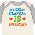 thumbnail image 4 of Inktastic My Great Grandpa is Awesome Grandkid Boys or Girls Long Sleeve Baby Bodysuit, 4 of 5
