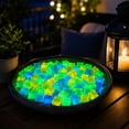 thumbnail image 5 of Fish Tank Decorations Fake Rocks Block Little Glow in The Dark Aquarium Stones Fish Turtle Tank Pebbles Gravel Garden Rocks 40Pc 1.4cm, 5 of 5