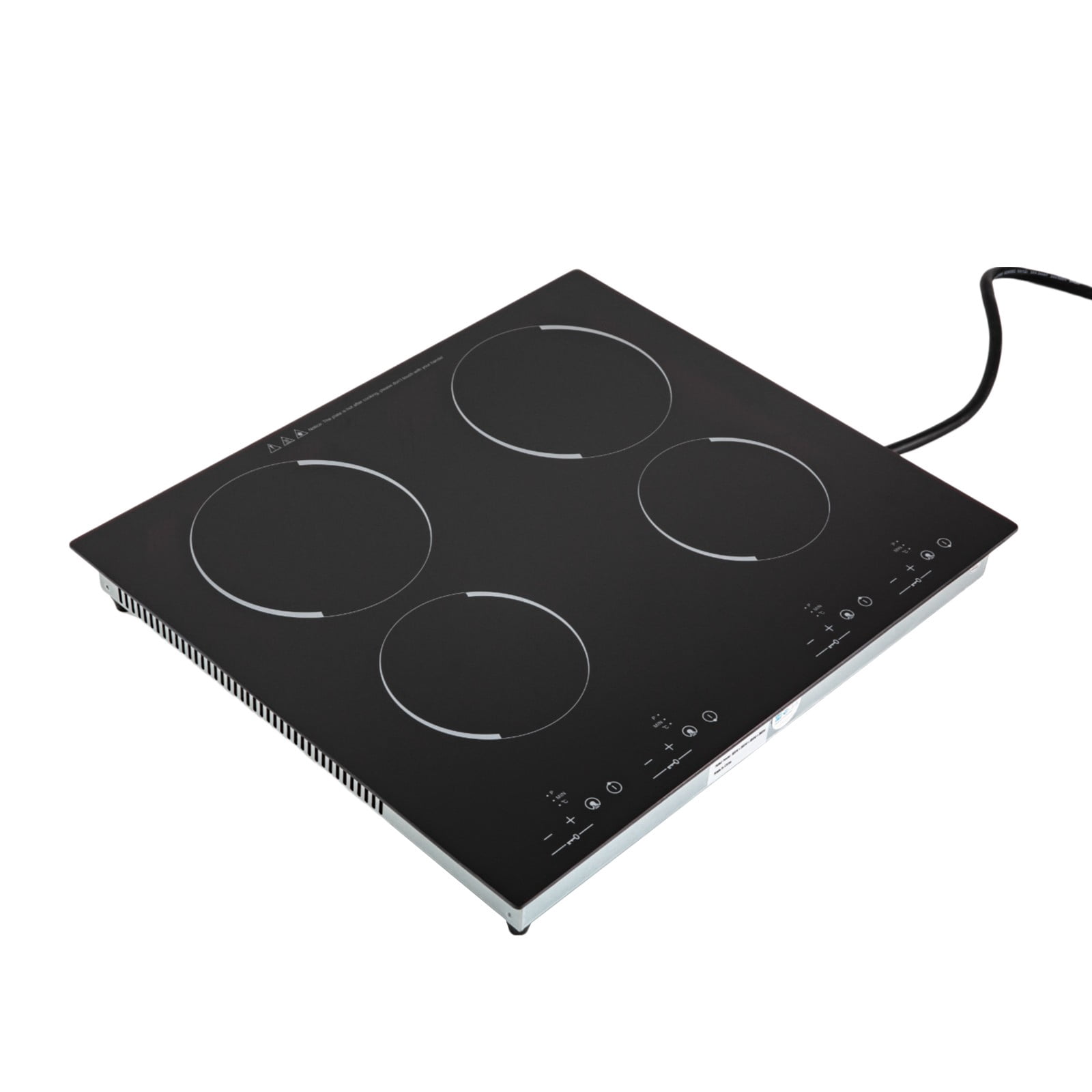 ToppiJoy 3000W Electric Cooktop, Electric Stove Top with LED Display 9 Power Gears, 110V Intelligent Control Built-in Cooktop for Kitchens (4 Burners)