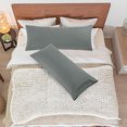 thumbnail image 2 of PiccoCasa 2Pcs Microfiber Body Pillow Cover, Envelop Closure Body Pillow Case Dark Gray 20"x48", 2 of 7