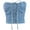 D-Blue, variant on Diamond Studded Denim Strapless With Lace Up Shaping And Slim Fitting Zippered Top For Women