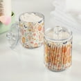 thumbnail image 2 of Yayeee 4 Pack Qtip Holder Bathroom Cotton Swab Canister with Lid Clear Dispenser Set, Pink Easter Eggs, 2 of 6