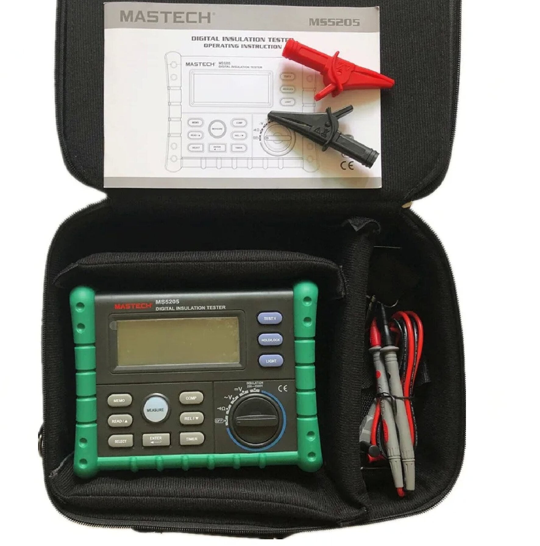 MASTECH MS5203 Insulation Testers Insulation Resistance Meters Digital Megohmmeter Meter Earth Impedance Tester Megohmmeter Digital Analog Multimeter