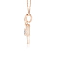 thumbnail image 2 of Angara Natural Diamond Necklace - Diamond Heart Pendant with Infinity Loop in 14K Rose Gold for Women, 2 of 8
