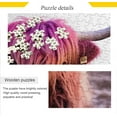 thumbnail image 2 of FREEAMG Highland Cow 500 Piece Large Jigsaw Puzzle for Adults - Game Interesting Toys - Hand Made Puzzles Personalized Gift, 2 of 7