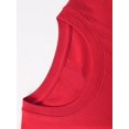 thumbnail image 3 of Men's "Never Give Up" Pattern T-Shirt - Cotton, Soft And Comfortable, Red Bold Black Letter Print, Casual Summer Outdoor T-Shirt, Perfect Gift For Men, Machine Washable, 3 of 4