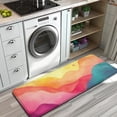 thumbnail image 3 of Colorful Tie Dye Wave Pattern Kitchen Rug Mat,Kitchen Runner Rugs Non Skid Washable,Decorative Kitchen Floor Mats for Kitchen,Sink,Laundry,17"x47.2", 3 of 7