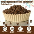thumbnail image 3 of 300 Pcs Pet Disposable Feeding Bowls Liner Bulk Cat Food Bowls Small Paper Liner for Small Dogs Cats Dish Wet Food Feeding Station, 4 x 1.2 Inch, 3 of 4
