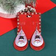 thumbnail image 4 of Joyas navideñas pendientes de copos de nieve únicos navideños pendientes clásicos de muñecos de nieve de campana de colores joyas de pareja regalos de San Valentín, 4 of 5