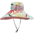 thumbnail image 6 of YAYUBA Super Wide Brim Sun Hat for Women Packable Reversible Double Side Wear Hats Summer Beach Bucket Cap,Pink, 6 of 8