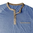 thumbnail image 6 of COSFO Mens T-Shirts Cotton Henley Short Sleeve Solid Tops Regular Fit Pullover with Pocket Button Mens Classic T-Shirt, 6 of 6
