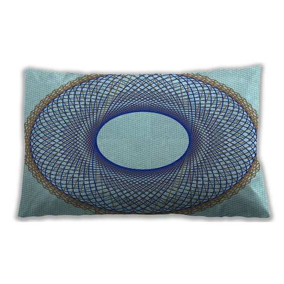 Ahgly Company Outdoor Rectangular Contemporary Lumbar Throw Pillow, 13 inch by 19 inch
