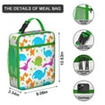 thumbnail image 3 of Dino Insulated Lunch Box Women Reusable Lunch Bag with Water Bottle Holder Portable Lunch Bag Work Travel, 3 of 6