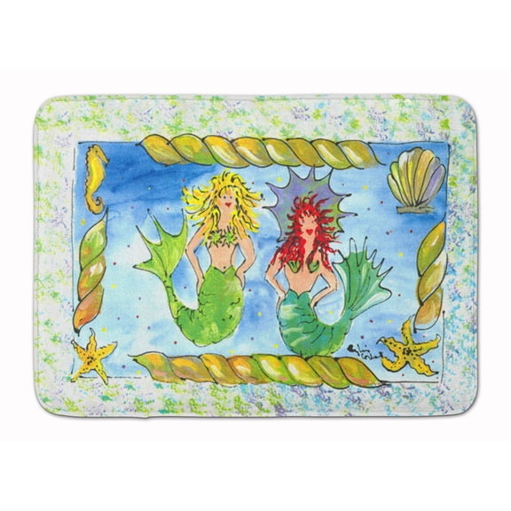 Mermaid Machine Washable Memory Foam Mat