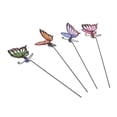 thumbnail image 1 of Decoraciones impermeables de estacas de mariposa de 4 piezas para macetas de patio, cama de flores, 1 of 6