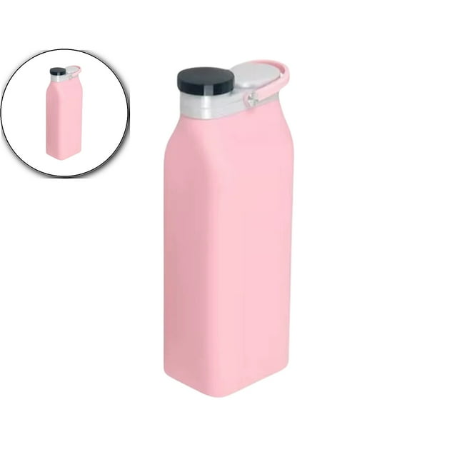 Dvruxg Bouteille d'Eau Pliable, Bouteille d'Eau en Silicone Réutilisable, Gobelet de Sport Portable Étanche pour Course Voyage Randonnée Camping
