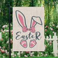 thumbnail image 4 of Happy Easter Bunny Garden Flag Banner 11.81x17.72inch Decorativo Vertical Lino Patio Bandera para y exterior Decoración de vacaciones al FHJ022-DP-HYQ2010, 4 of 7