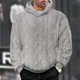 thumbnail image 1 of pstuiky mangas largas para hombre, Sudadera con capucha de manga larga con bolsillo y cordón de forro polar de color liso para hombre salir tops xl, 1 of 9