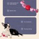 thumbnail image 4 of Juguete para limpiar dientes resistente a mordeduras de cuerda de algodón con bola de nudo doble para perros (rojo) Likrtyny Para estrenar, 4 of 8