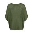 thumbnail image 5 of Crochet Knit Sweater for Women Summer Hollow Out Pullover, 5 of 6