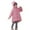 Pink, variant on WOYY Winter Boys Girls Dinosaur Long Down Coat Lightweight Winter Outerwear, Sizes 3-4T