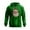 Dark Green, variant on Vintage Christmas Santa Claus Print Hoodie, Distressed Xmas Long Sleeve Pullovers Color: Dark Green Size: XXXXXL