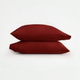 thumbnail image 5 of Super Soft Pillowcase 2-Pack Set Burgundy Red Standard/Queen Size Bedding by Comfort Canopy, 5 of 13