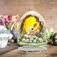 thumbnail image 6 of Easter Bunny Mushroom Cabin 2D Decor - Cute Egg-Themed Home Ornament, Christmas & Valentine's Day Preppy Accent, Festive Easter Tabletop & Shelf Decor, Durable Acrylic Flat Decoration for Spring, G, 6 of 8