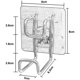 thumbnail image 2 of Gancho multiusos, gancho autoadhesivo para fregadero, estante de fregadero para colgar en la pared para baño y cocina Vhermosa YQ-2818, 2 of 7