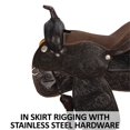 thumbnail image 4 of Schneiders Tulsa II All Around Floral Western Show Saddle | Dark Oil | Size 16, 4 of 7