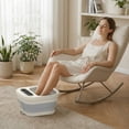 thumbnail image 5 of MaxKare Collapsible Foot Spa with Massager and Heat Bubbles Vibration 3 in 1, Foot Spa Bath, White, 5 of 10