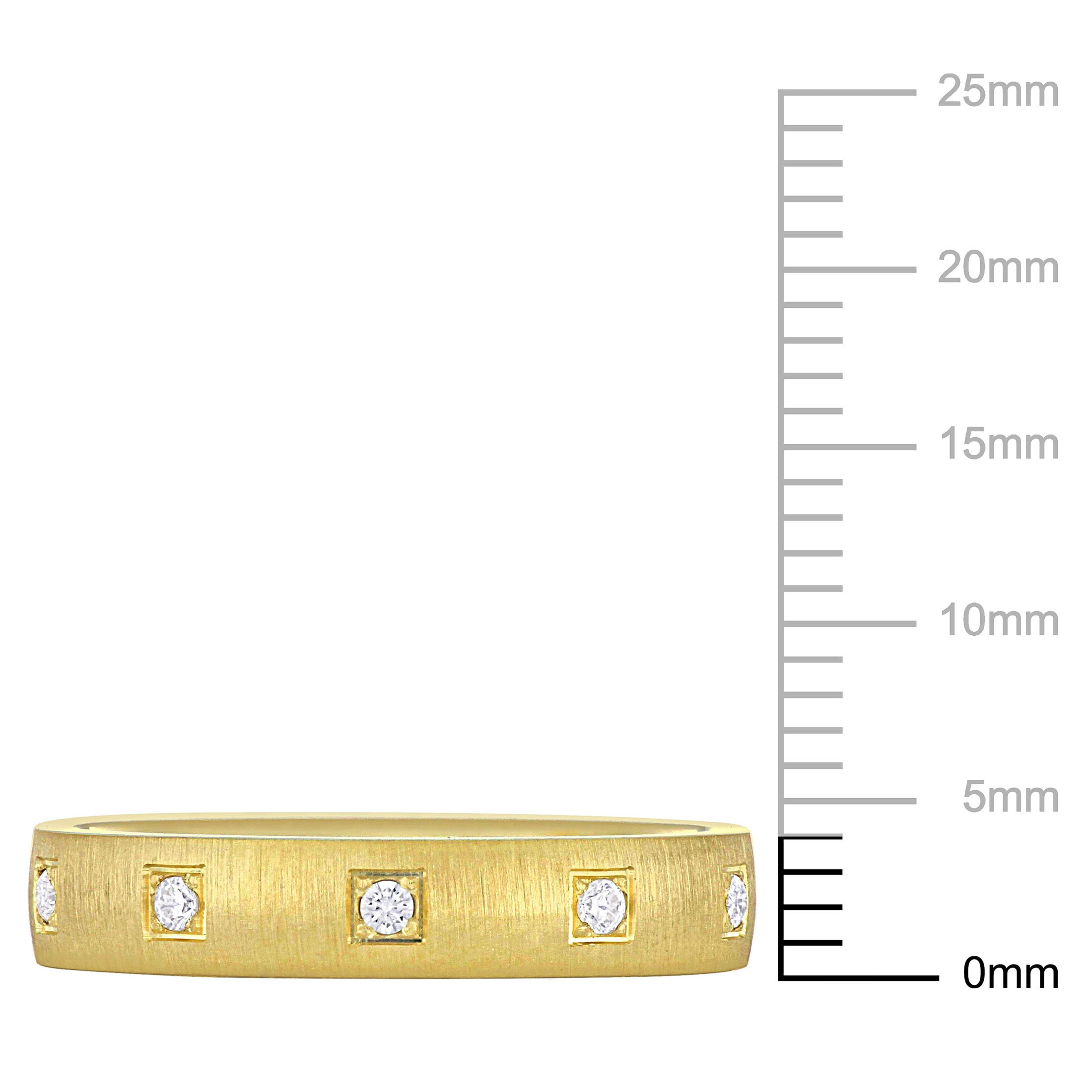 Everly Women's Cubic Zirconia 14k Yellow Gold Wedding Ring