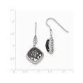 thumbnail image 2 of White Sterling Silver Earring Drop & Dangle Women'S Cubic Zirconia CZ Clear 41 mm 19, 2 of 2