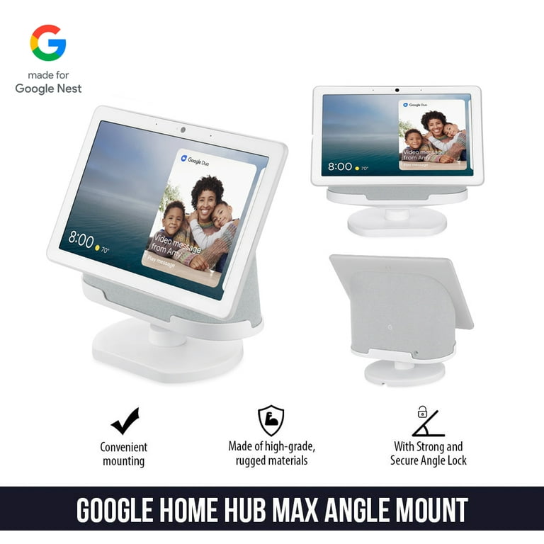 Official Made for Google Wasserstein Adjustable Stand Compatible with Google Nest Home Hub in Chalk Official Made for Google Wasserstein Adjustable Stand Compatible with Google Nest Home Hub in Chalk