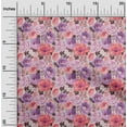 thumbnail image 1 of oneOone Polyester Lycra Light Gray Fabric Leaves & Flower Diy Clothing Quilting Fabric Print Fabric By Yard 56 Inch Wide-RIA, 1 of 1