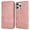 Rose gold, variant on Case for Samsung A9 2018 Premium PU Leather Folio Cover TPU Bumper with Card Holder Kickstand Hidden Magnetic Adsorption Shockproof Durable Protective Wallet Case