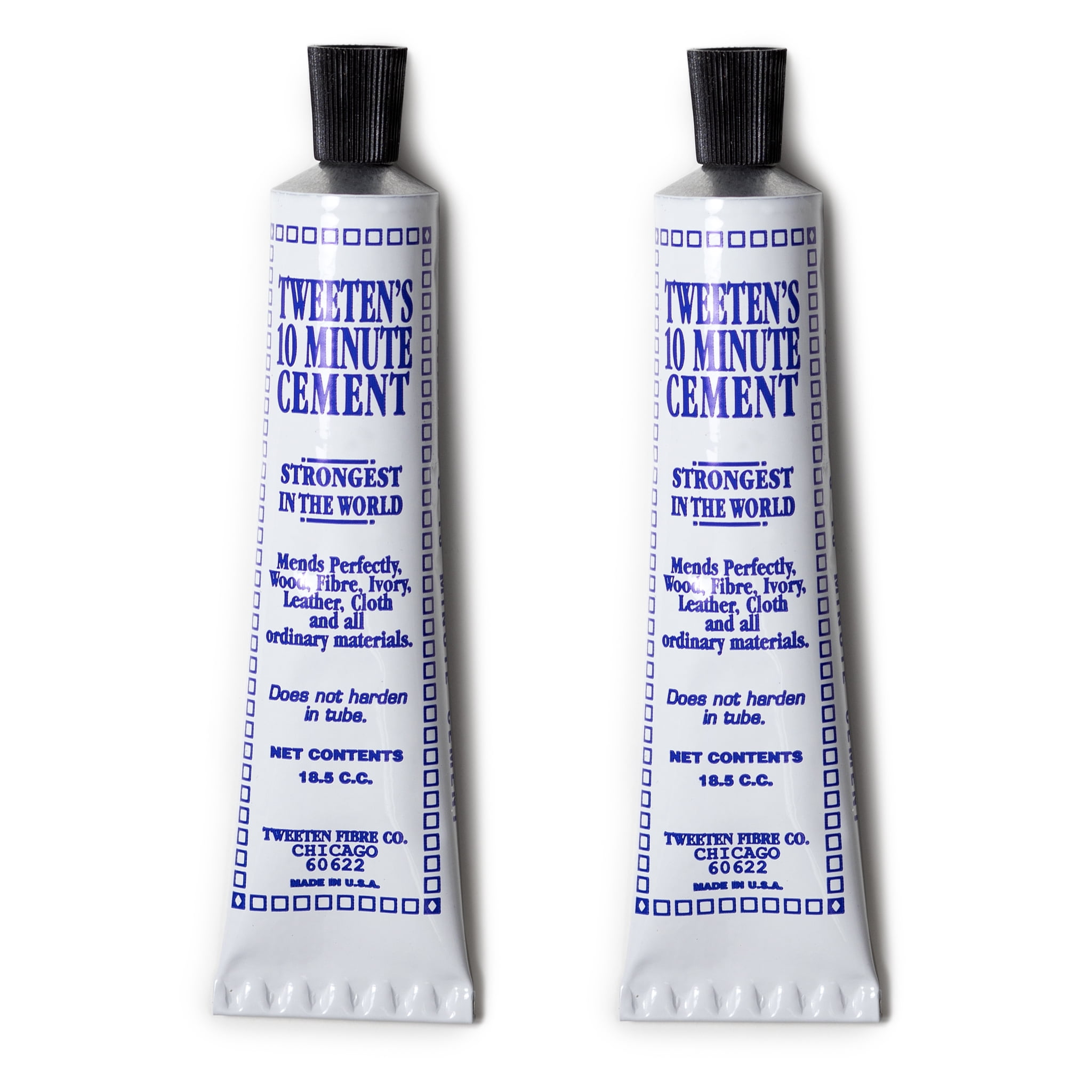 Tweeten Ten Minute Cement Billiard Pool Cue Tip Glue Regular Size 18.5 ml/0.63 fl oz 2Pack